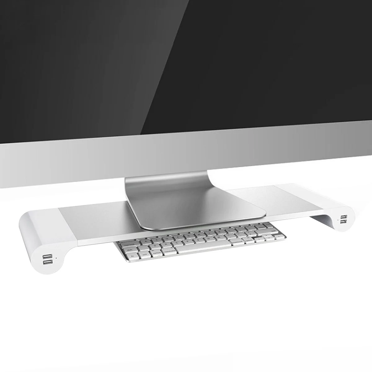 Подставка для монитора из алюминиевого сплава компьютера 4 USB порта|Кронштейны
