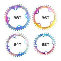 bicycle sprocket wheel colorful mountain bike single disc 36 tooth disc single 104 disc positive and negative tooth disc