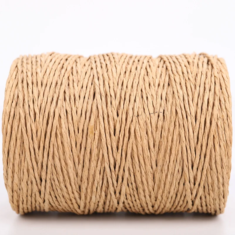 100meters 1.5mm Paper String Rope Heavy Duty Twine Rope, Thick Natural Paper Rope for Gardening, Crafting, and Home Decor