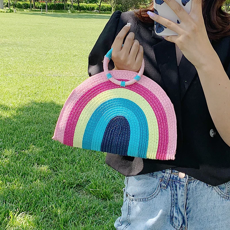 Сумки для женщин ручная соломенная сумка женские сумки ручной работы Женская