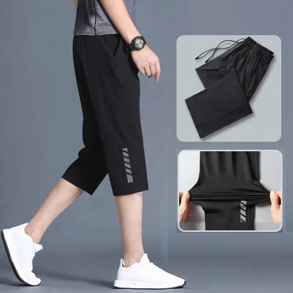 

Men's Casual Summer Sports Pocket Shorts Beach Pants Workout Running Plus Size 2021 Summer Running Shorts Men 2 In 1 Sports Jogg