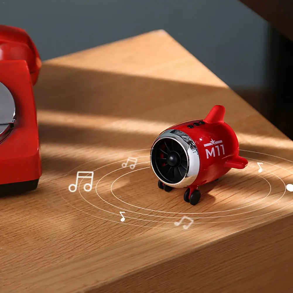 M11 Small Fighter Mini Bluetooth Speaker Portable FM Radio Cars Office USB Aircraft Design Wireless Bass Stereo Audio | Дом и сад