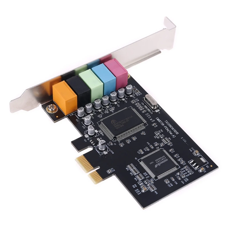 Звуковая карта PCI-E 5 1 каналов чипсет CMI8738 цифровые настольные PCI Express карты TXC090 C7AB |