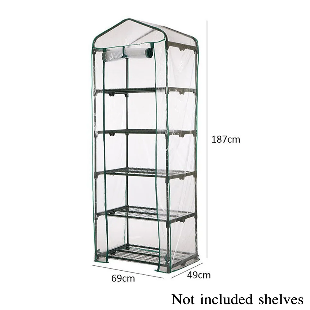 3 5 ярусов ПВХ покрытие сад теплица высокий зеленый завод дом сарай хранения