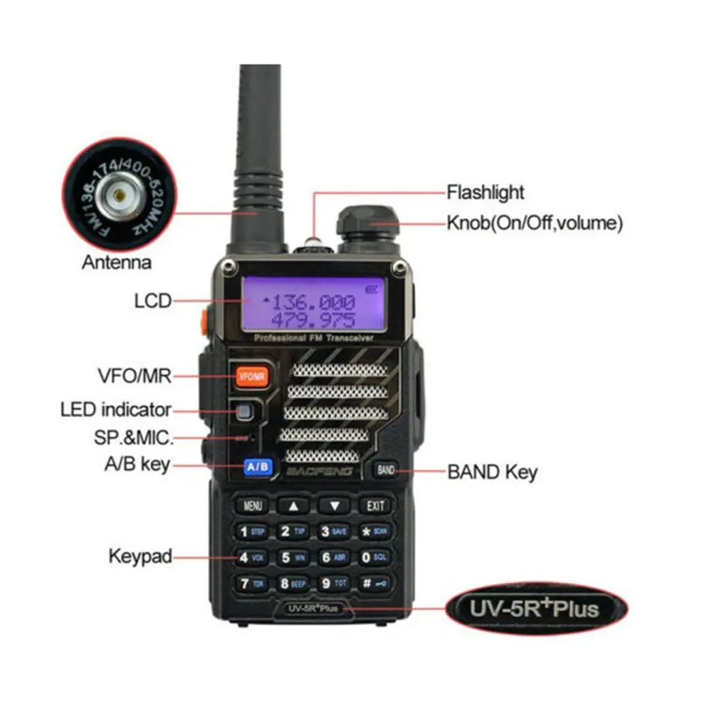 Uv-5re Plus двухдиапазонный VFO Радио рация 2 шт. радио Baofeng для Talky Walky двухсторонний