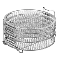 5 stackable layer dehydrator rack stand for pressure cooker air fryer easy to use and dishwasher safe