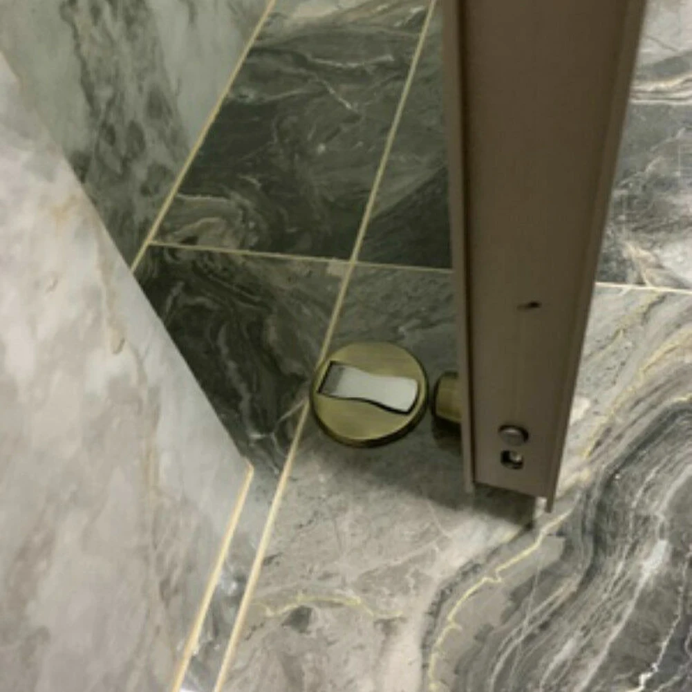Magnetic Door Holder Stopper Invisible Doorstop Wall Floor Mount Safety Catch Stainless Steel Suction Bedroom Block | Обустройство