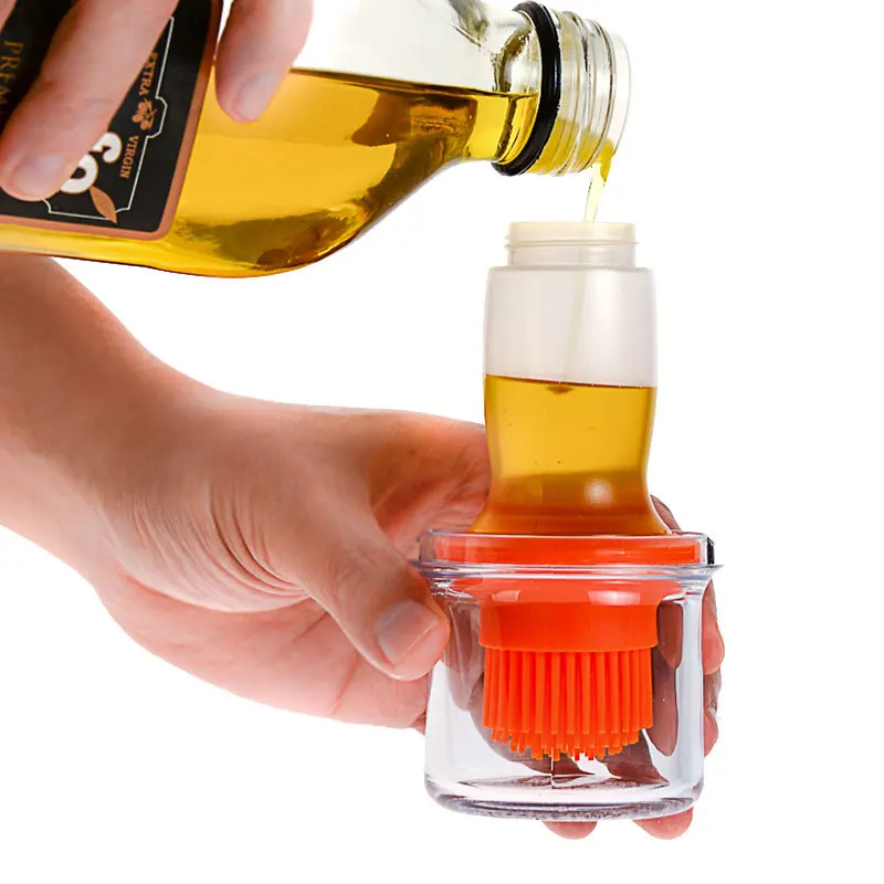 Фотоемкость для масла с щетками жаропрочная термостойкая щетка барбекю