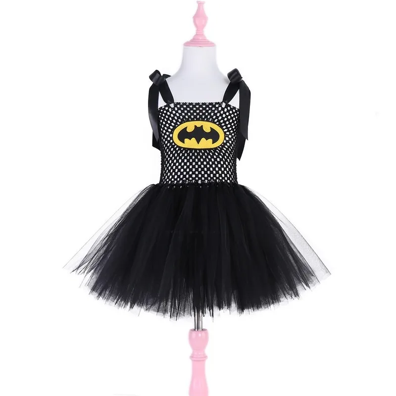 Для девочек супергерой Робин из вечерние Сетчатое платье детский костюм для