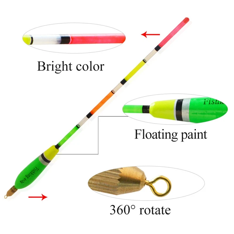 Рыболовный поплавок набор поплавков воблеры смешанные цвета снасти свинцовые