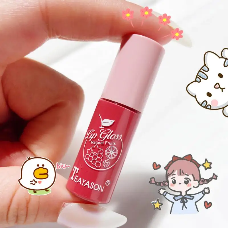 

Mini Lipstick Shimmer Moisturizing Long Lasting Shiny Lip Gloss Natural Makeup Jelly Lip Glaze Shimmer TSLM1