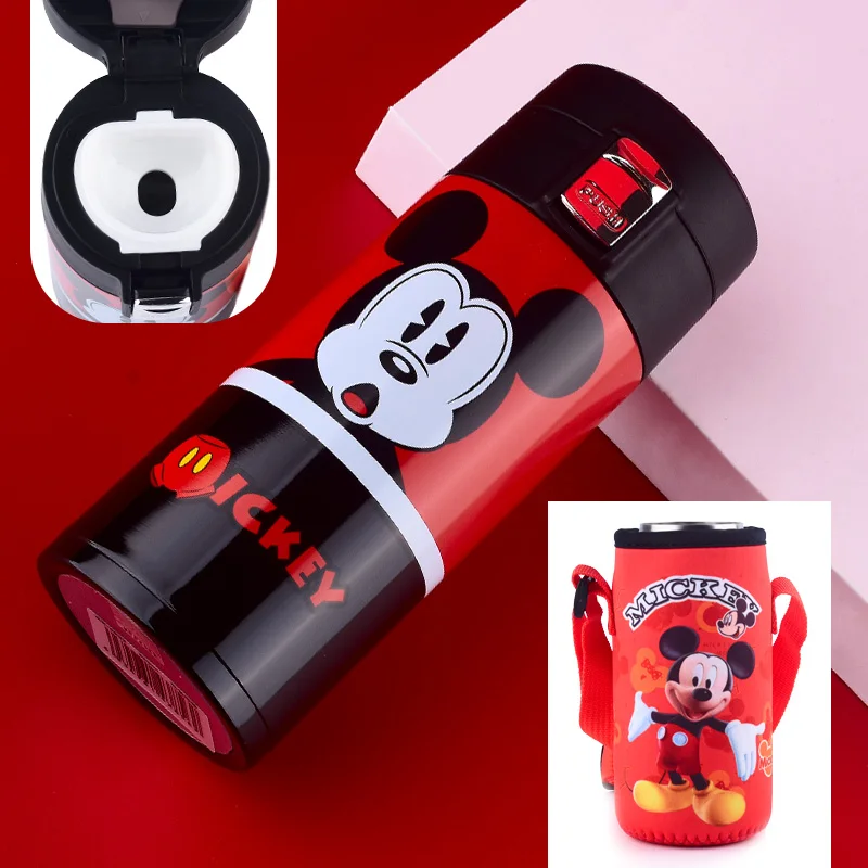 350 мл disney мультфильм детские чашки 304 кружка из нержавеющей стали портативная Герметичная Бутылка для детей милая вакуумная посуда для напитков - Цвет: 01