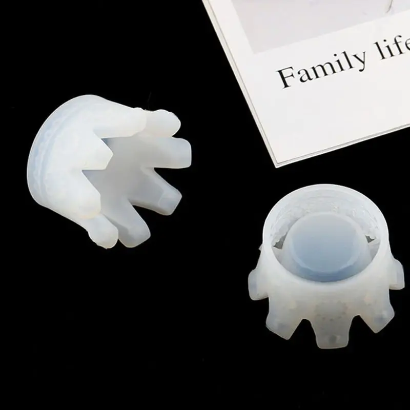 

3D Crown Ashtray Storage Box DIY Phone Holder Silicone Mold Resin Casting Tools F2TD