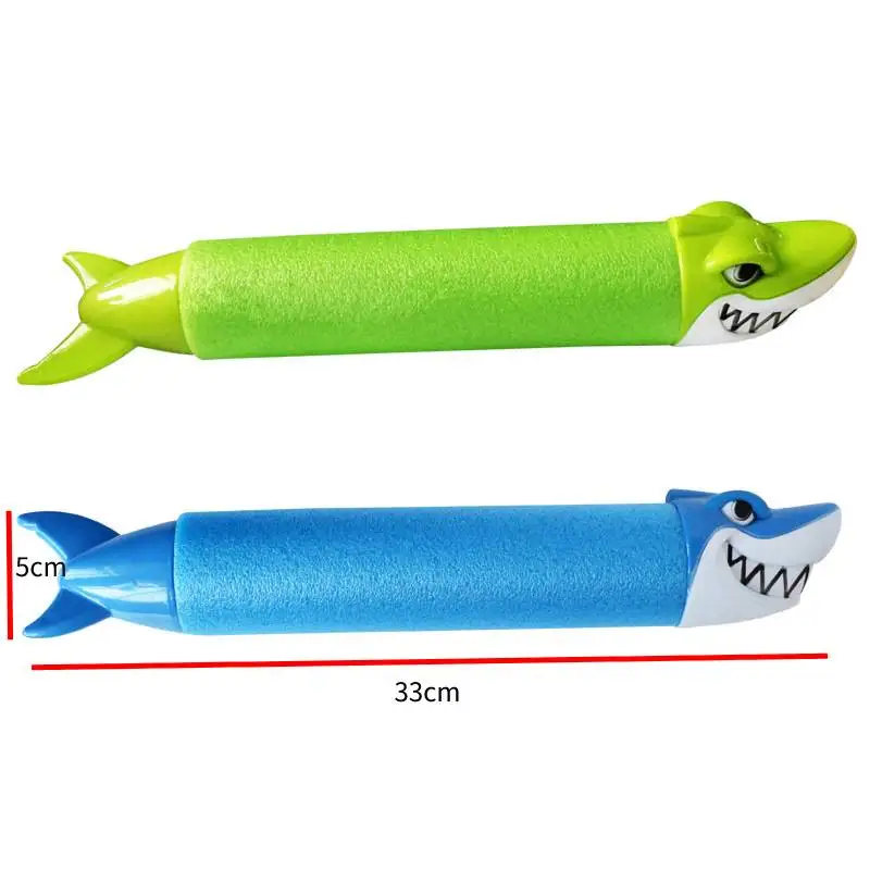 

Summer water toy water gun animal head EVA water gun pull type pearl cotton shark crocodile water gun EVA water gun