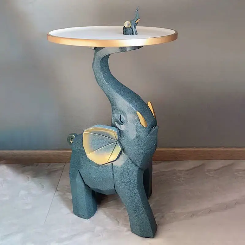 

Sofa small coffee table nordic light luxury side table modern elephant corner table small living room round table net red table