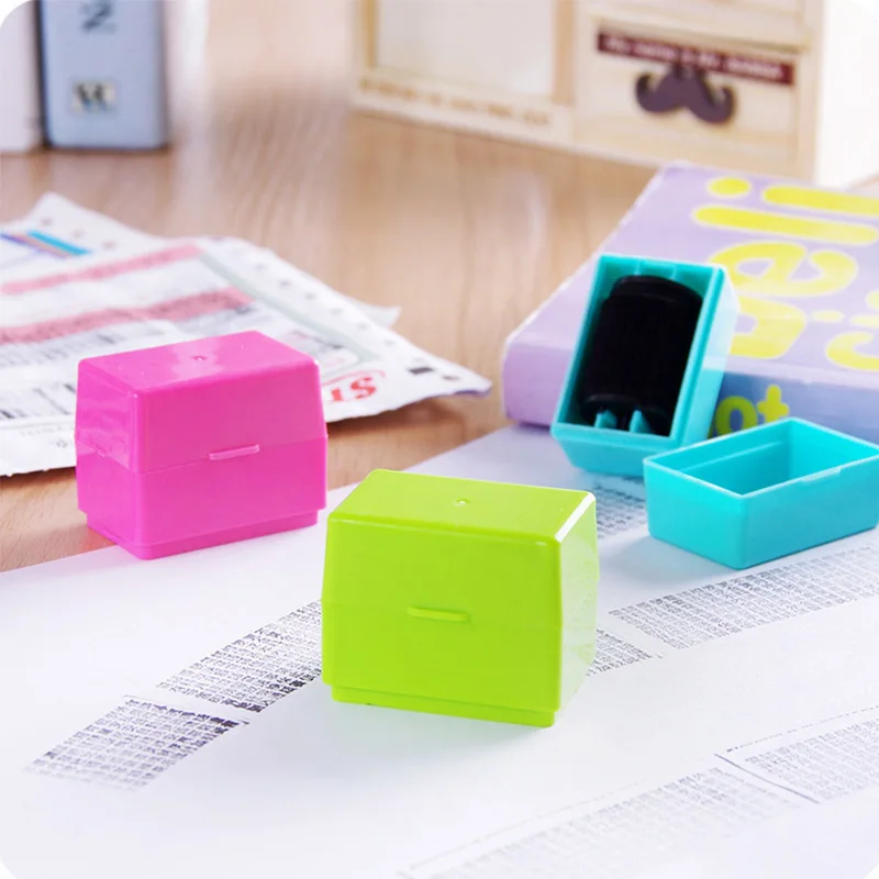 Portable Your ID Confidentiality 1Pcs Messy Code Security Stamp Seal Roller Theft Protect Guard Confidential | Дом и сад