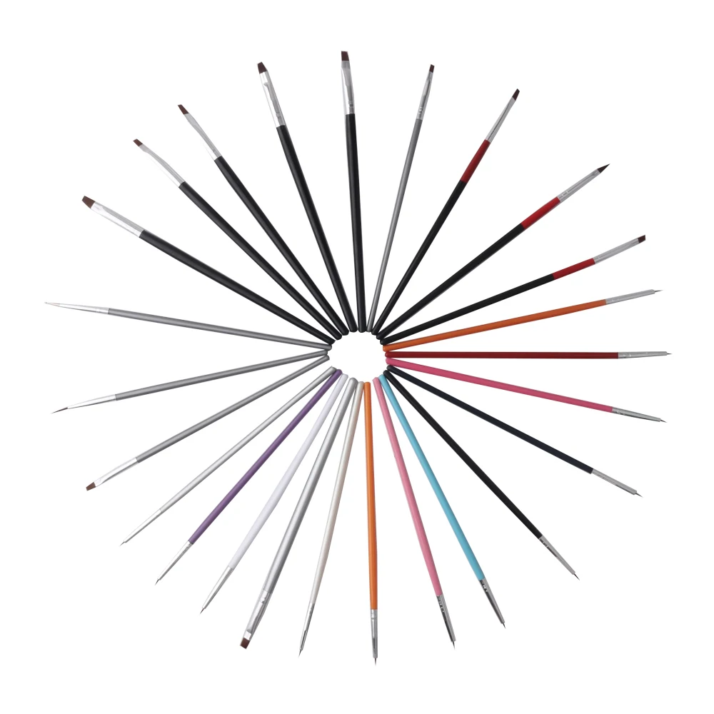 NOQ Dotting Pen держатель в форме сердца с щеткой для ногтей акриловый инструмент для дизайна ногтей полка для ручек коробка органайзер для косметики