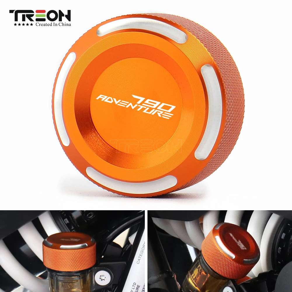 

TREON For KTM DUKE 790 ADV R 790 2018 2019 2020 Motorcycle Oil Cup Cap Aluminum Rear Brake Fluid Reservoir Cover 32.5MM