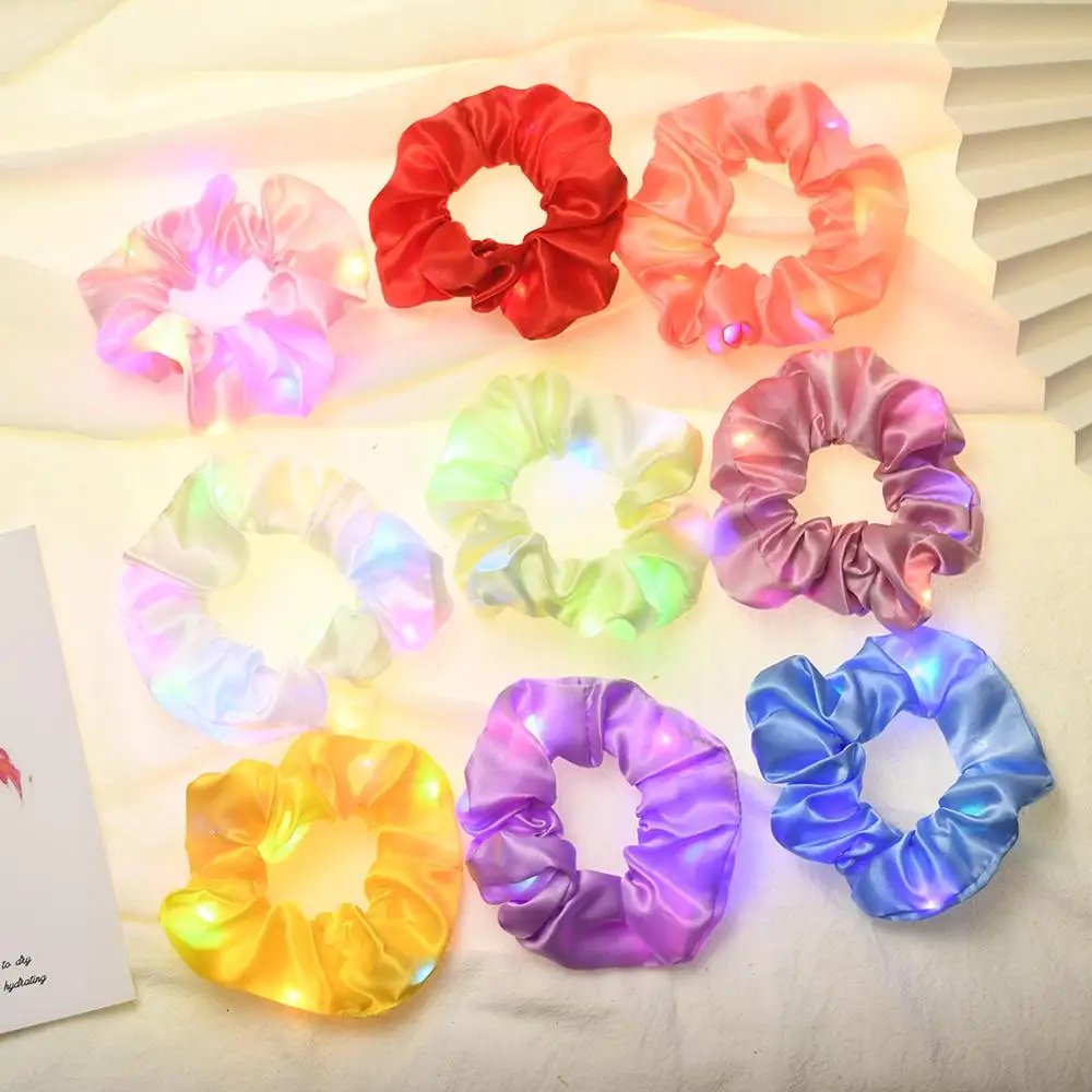 Резинка для волос со светодиодной подсветкой атласная шт./пакет Рождественское