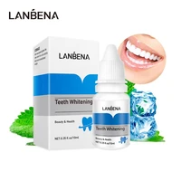 lanbena oral hygiene teeth whitening serum unisex 10ml tooth bleaching toothpaste with 10x cotton swab tslm1