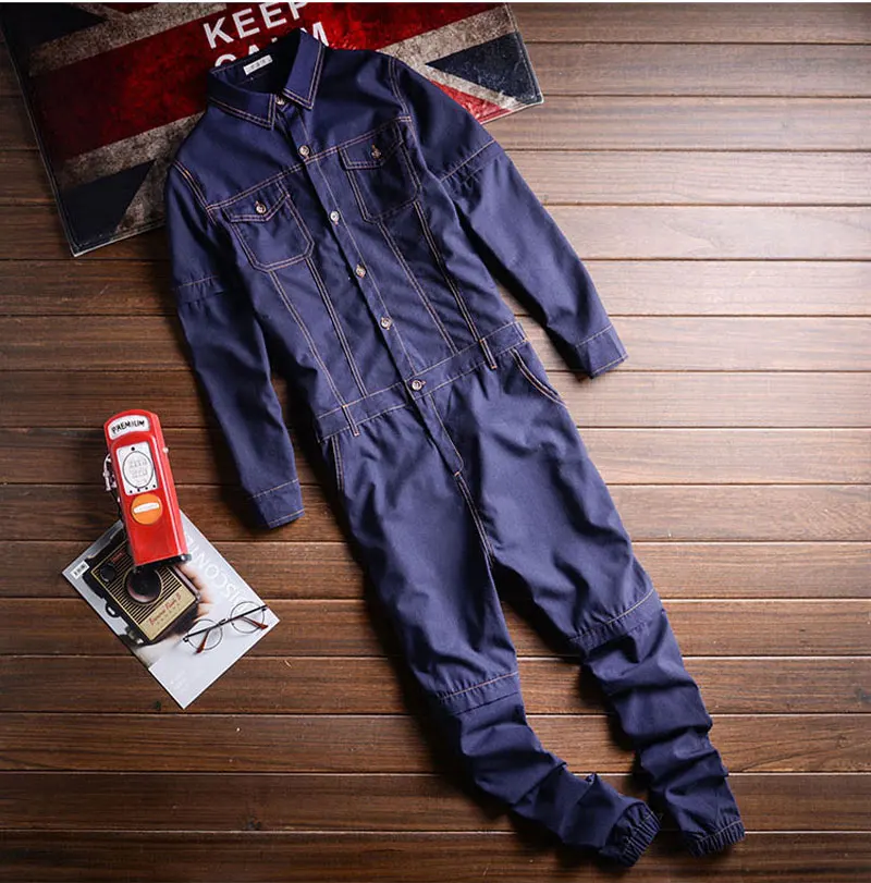 Комбинезон ZYYong Мужской со съемным рукавом джоггеры двухсторонний модный