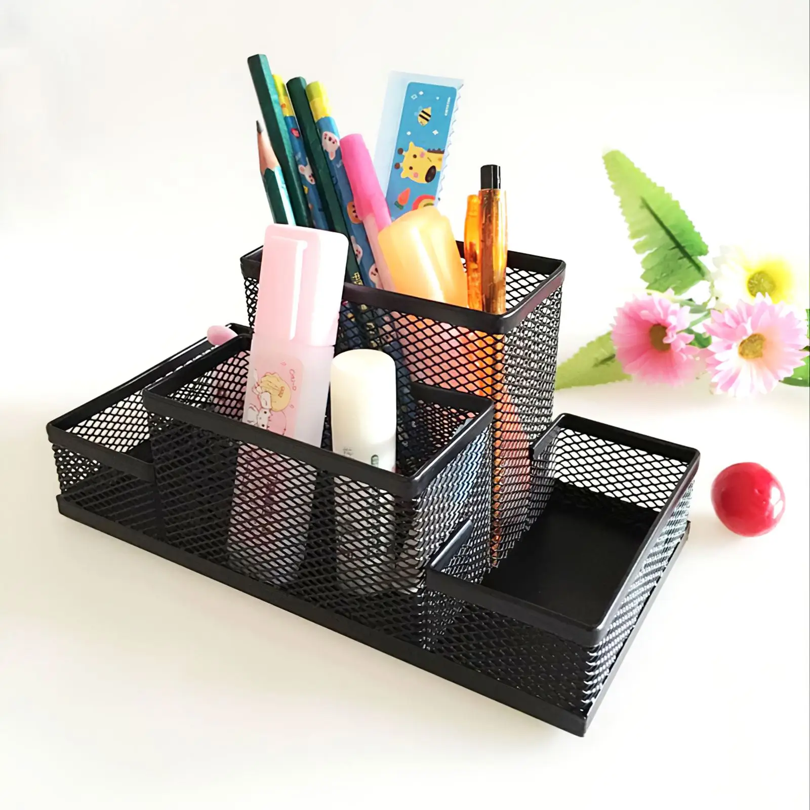 

Letter Pen Holder Combination Barbed Wire Three-Layer Letter Pen Holder New Desktop Office Supplies Table Holder Home Office