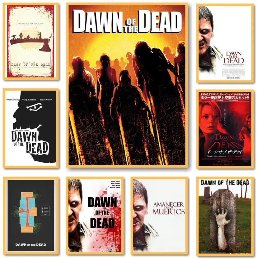 

Dawn Of The Dead Horror Movie Posters For Home Room Bar Art Wall Stickers