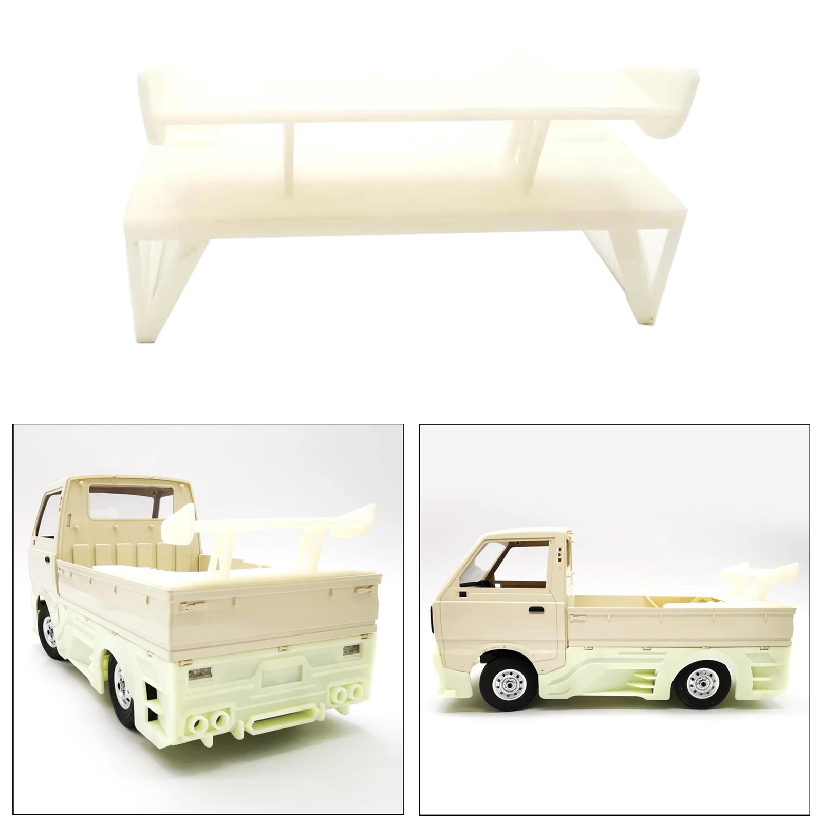 RC Car Tail Wing Rear Body Spoiler DIY for WPL D12 RC Truck Easy to Install