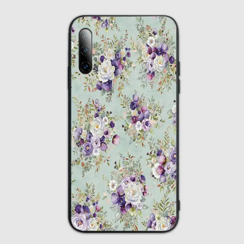 

Floral flower Phone Case For Xiaomi pocophone F1 mi10lite 5 8se pro note2 3 6 8explorer 9t a2lite Cover Fundas Coque