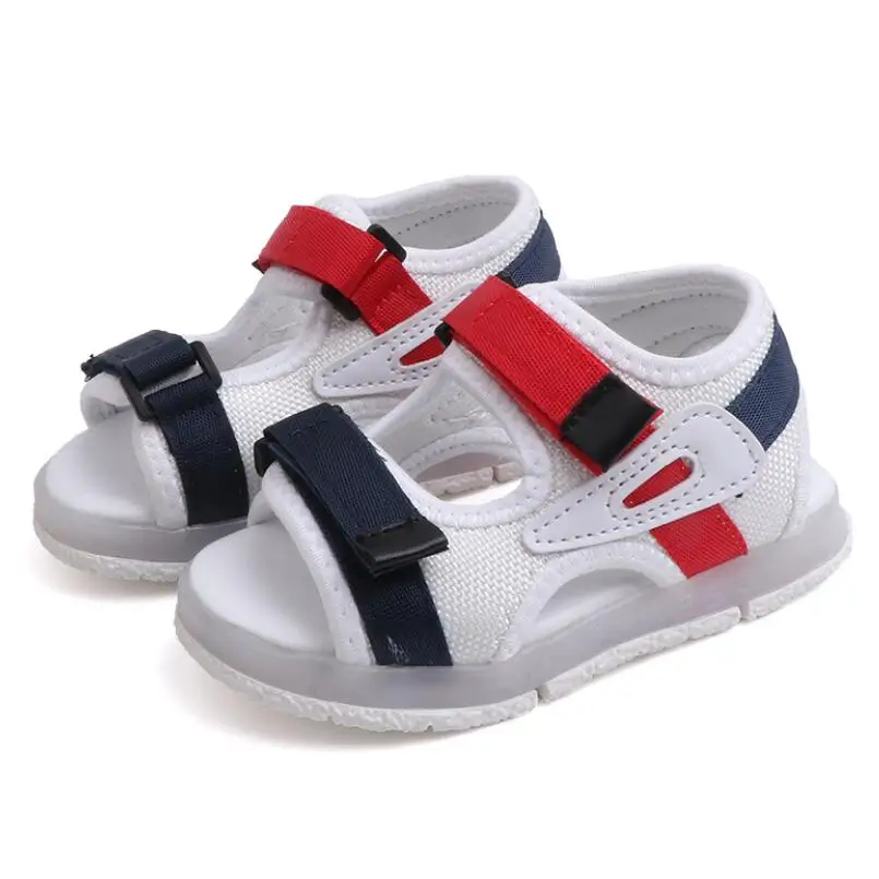 Детские светодиодные сандалии детская летняя обувь с подсветкой Светящиеся