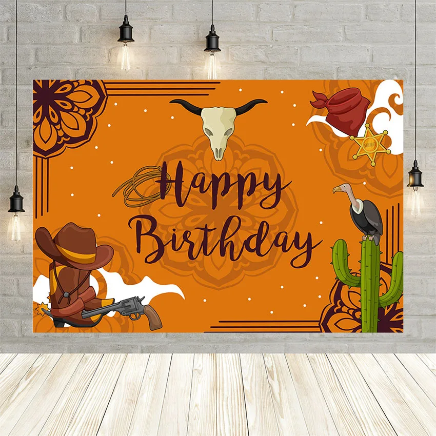 Фон Avezano для вечеринки в честь Дня рождения мальчика ковбойские сапоги западном