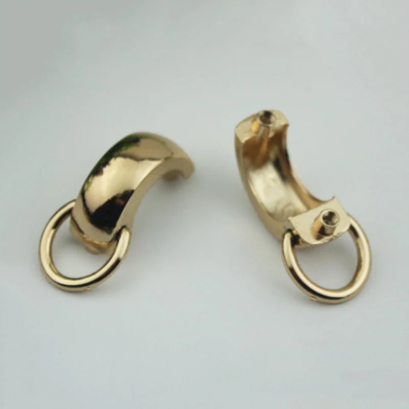 

2pcs Fashion Metal Arch Bridge With Screws Bag Side Hang Buckle for DIY Handbag Bag Purse Hardware Closure Bag Parts Accessories