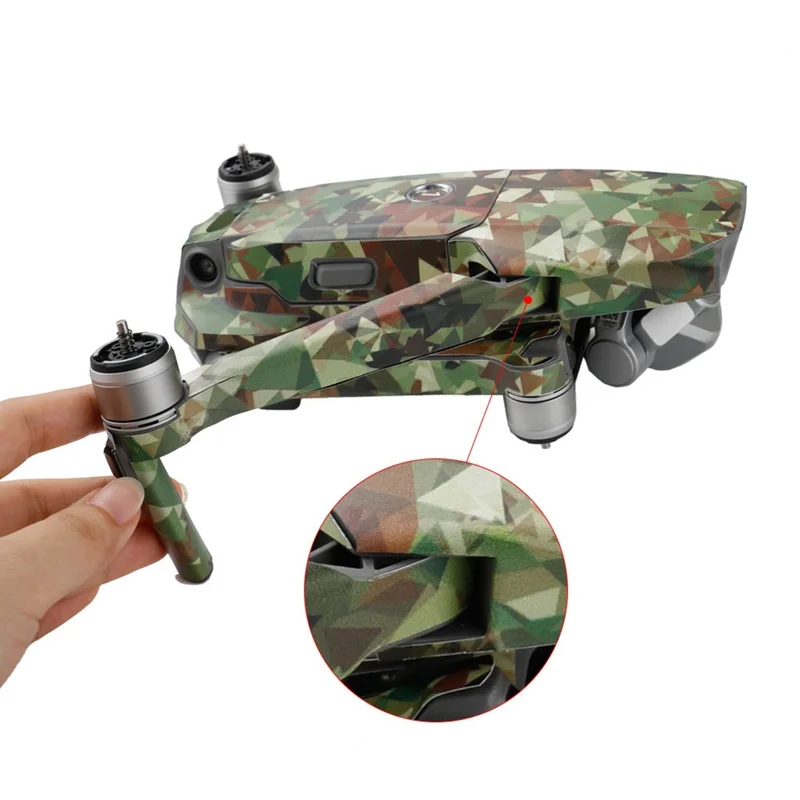 Для DJI Mavic 2 Pro Zoom водонепроницаемый корпус дрона камуфляжная Наклейка 3D наклейка