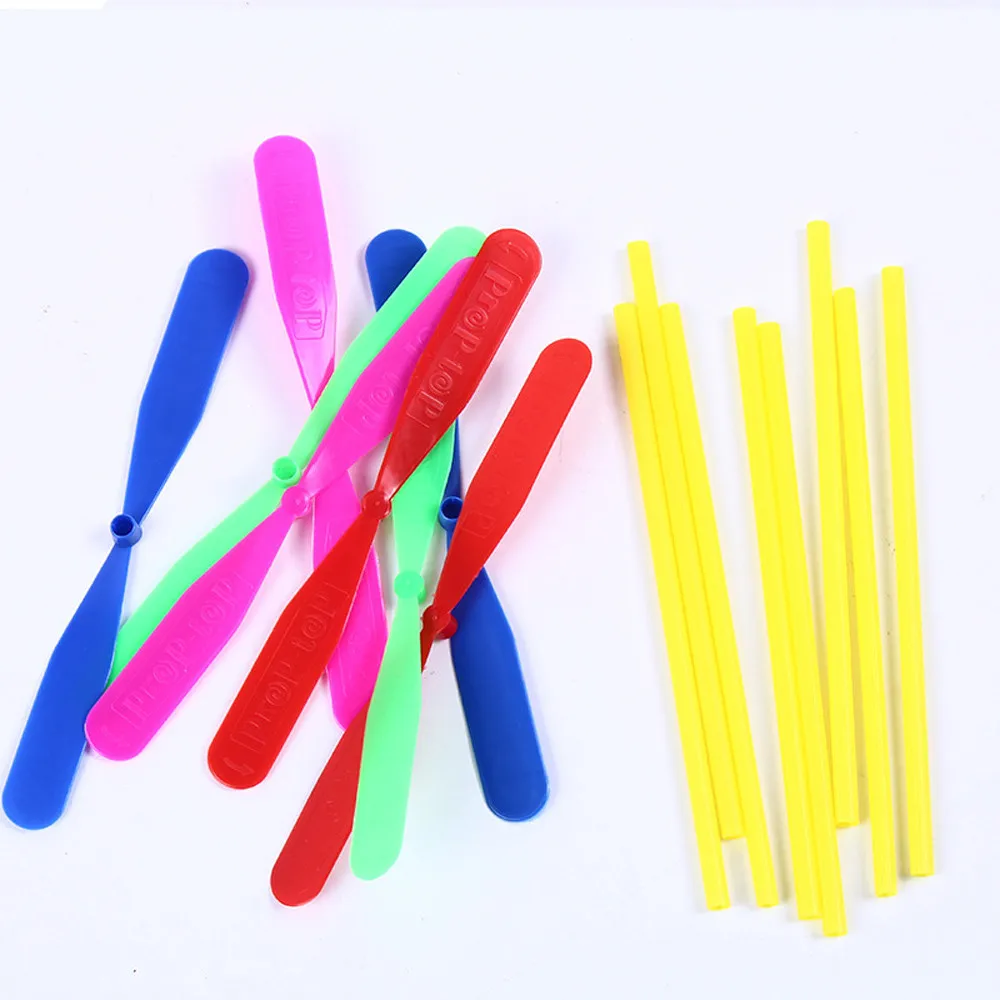 100 шт Пластиковые бамбуковая Стрекоза пропеллер на открытом воздухе игрушки для