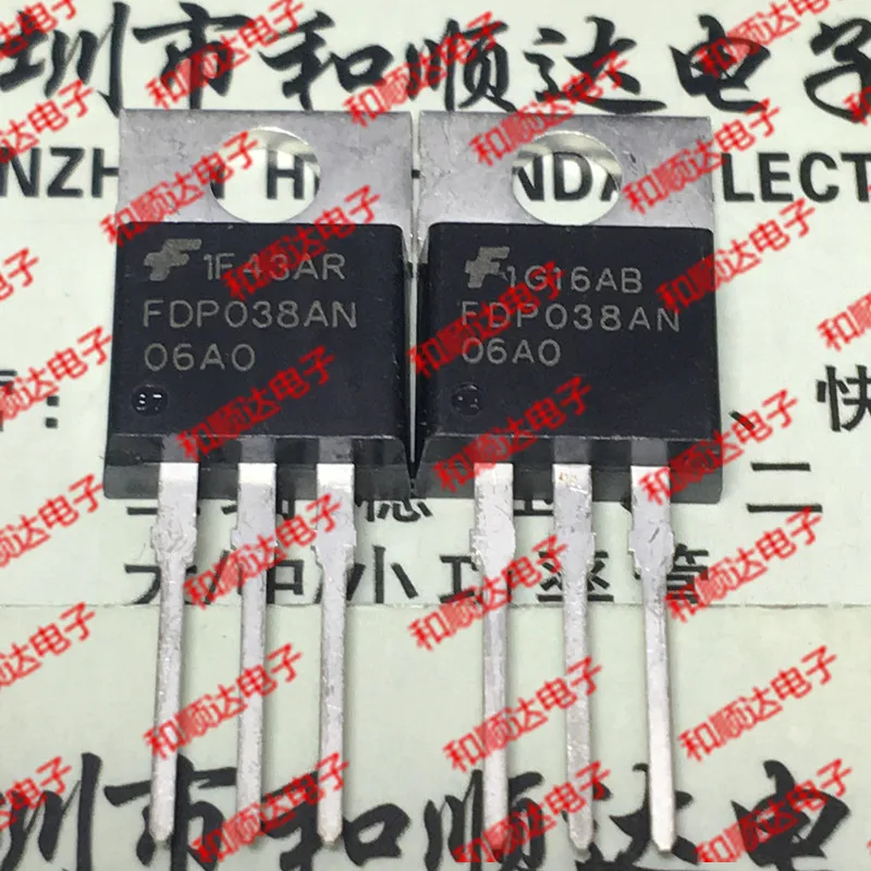

10 шт./лот FDP038AN06AO New Spot TO-220 60V 80A