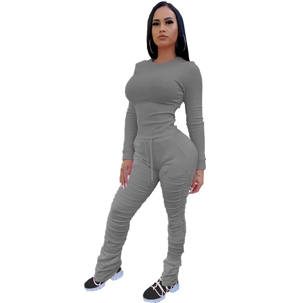 

color long sleeve suit fashionable women's pleated solid