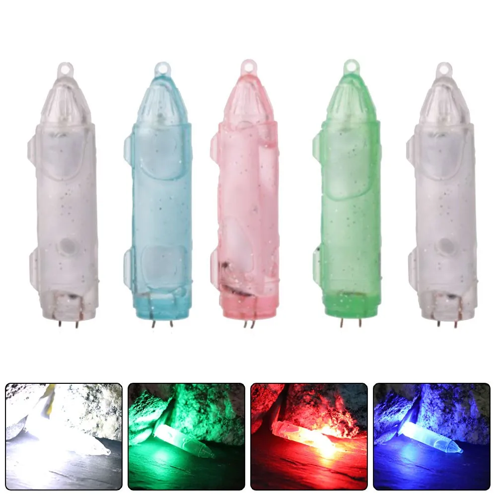 

1 Pcs Fishing Luring Light Underwater Fish Attracting Lamps Lures LED Flashing Lights Squid Bait Under Deep Drop Pesca Iscas New