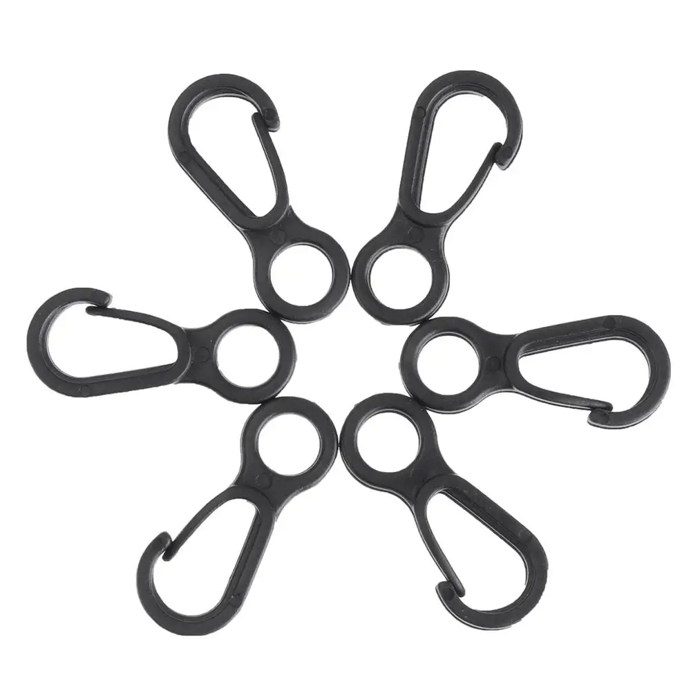 10 шт. пластиковая пряжка с застежкой крючком банджи шок галстук шнур концы замок