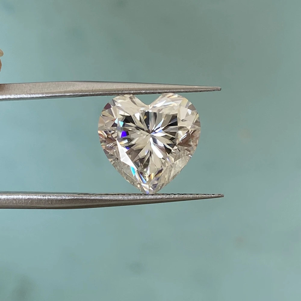 Meisidian отличный крой сердце Форма камень Муассанит Размеры 8X8mm 2 карат алмазов пик