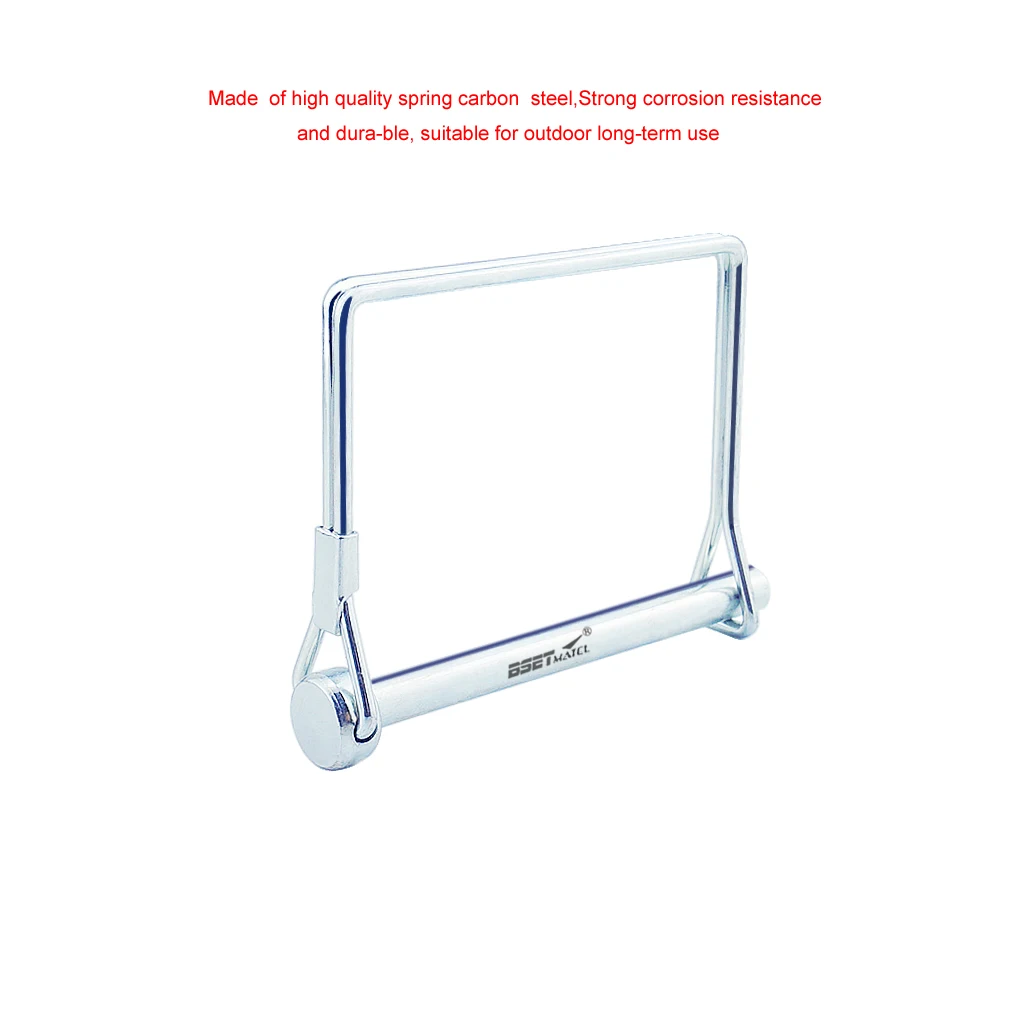 Spring Carbon Steel Square Shaft Locking Lock Pin Safety Coupler Retainer Farm Trailers Wagons Lawn Garden Auto Car Trailer |