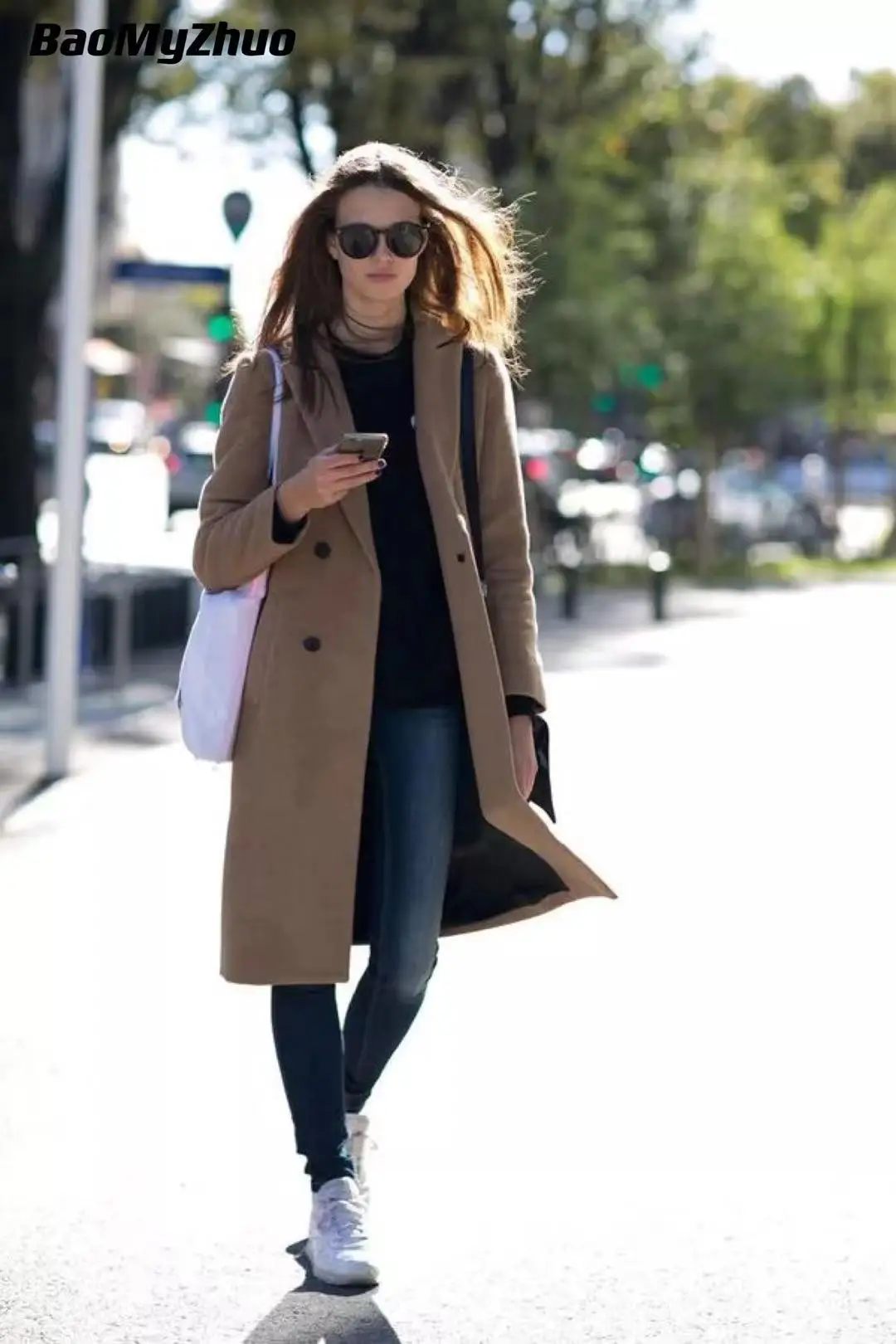 

Autumn Winter Single Breasted Long Trench Coat Women Korean Style Fashion Casual Loose Oversized Coats 2021 Female Windbreaker