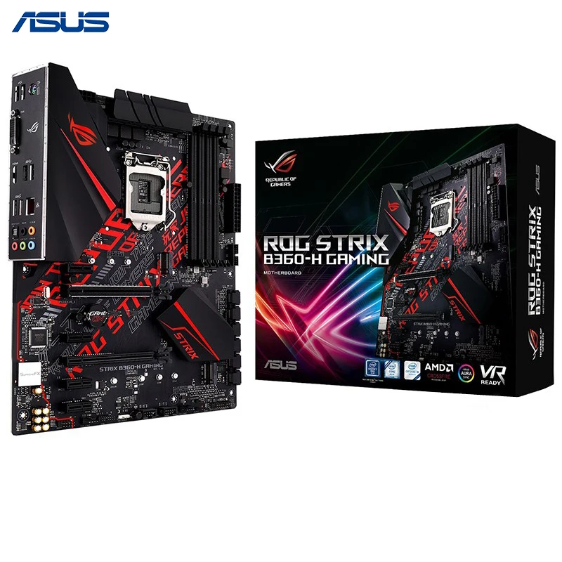 Новый Asus ROG STRIX B360 H игровой настольный компьютер Материнская плата Intel LGA 1151 гнездо