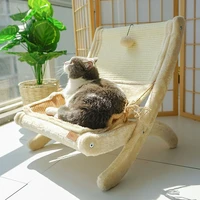 pet cat lounger bed wood hammock for cat house puppy mat hanging beds cats basket small dog soft sofa window warm products