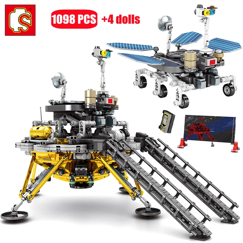 

SEMBO 1098pcs City Rockets Space Shuttle Mars Rover Model Building Blocks Kits Assemble Bricks Diy Educational Toys For Kids