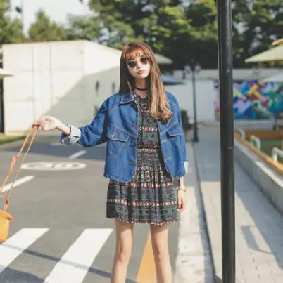 Джинсовые куртки бойфренда для женщин джинсовое пальто винтажная верхняя одежда