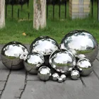 Полый шар из нержавеющей стали 304, бесшовный зеркальный шар, сфера подходит для различных торговых центров и т. д.