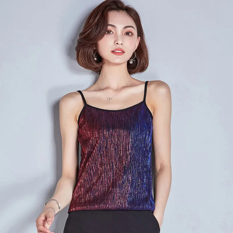 Женская майка на бретельках однотонный черный топ лето 2020|Майки| |