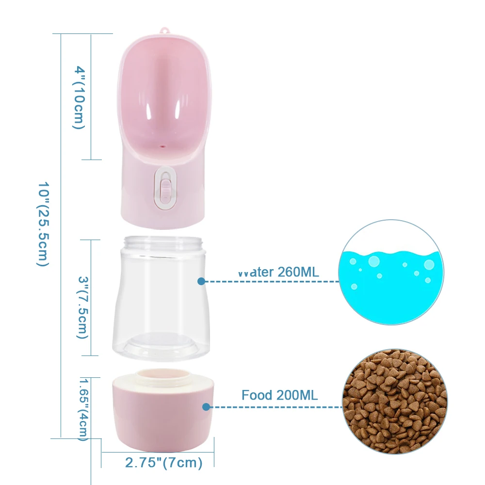 Бутылка для воды собак переносная дорожная бутылка питьевой фонтан улицы