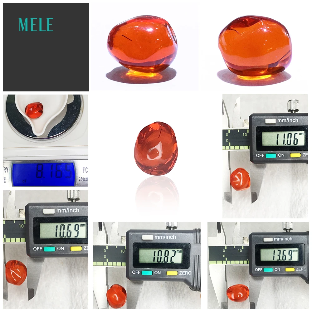 

Natural Opal Alien10.8*11*13.6mm8ct Naked stone DIY custom Pendant Earring Ring with stone