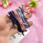 Резинки для волос Эластичные для девочек, простые эластичные заколки с узлом в богемном стиле, Детские аксессуары для волос в Корейском стиле, 1 шт.